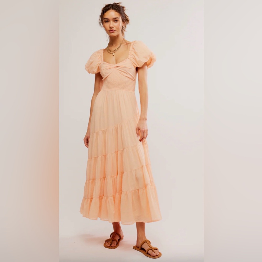 Free People Coral Maxi Dress